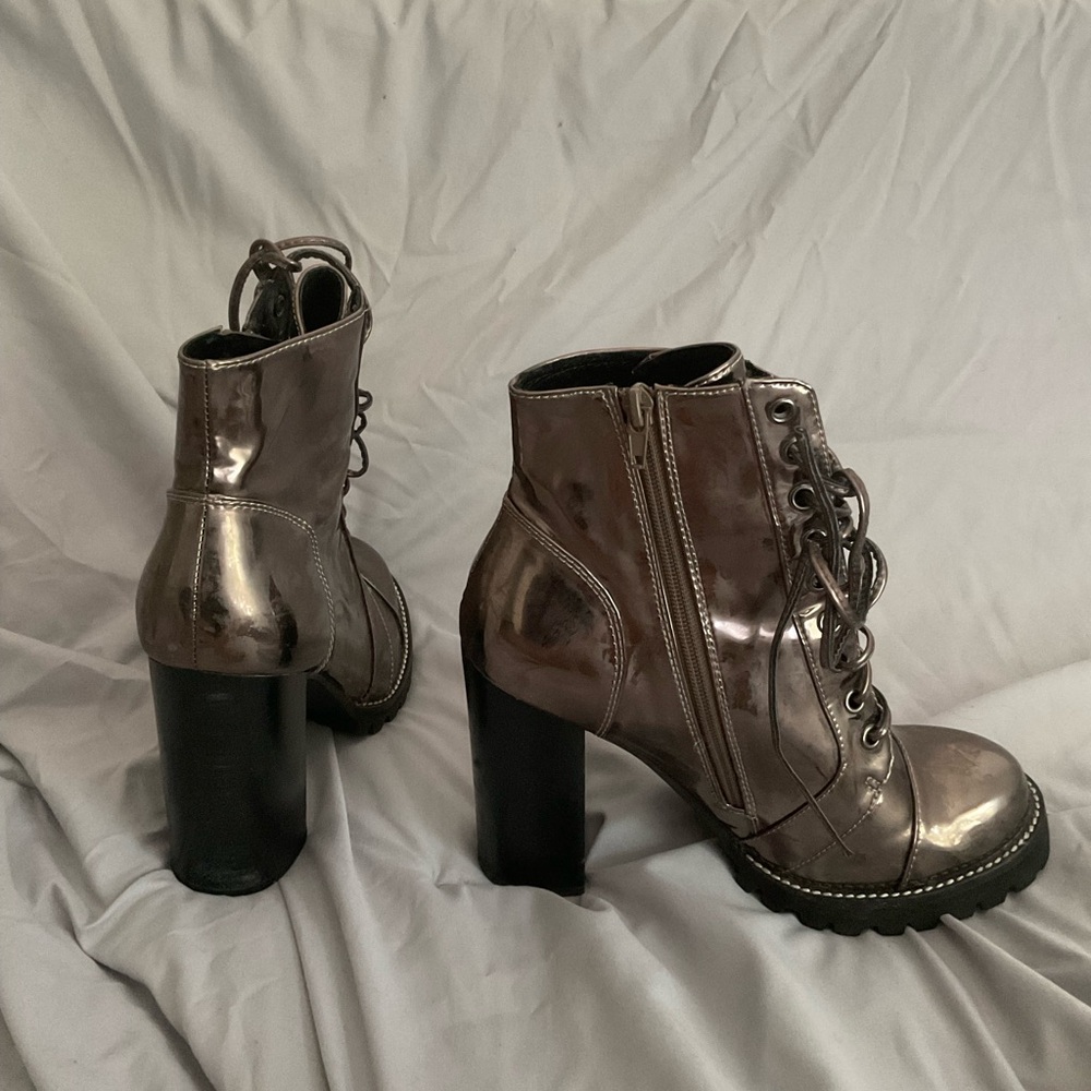 Metallic Ankle Boots